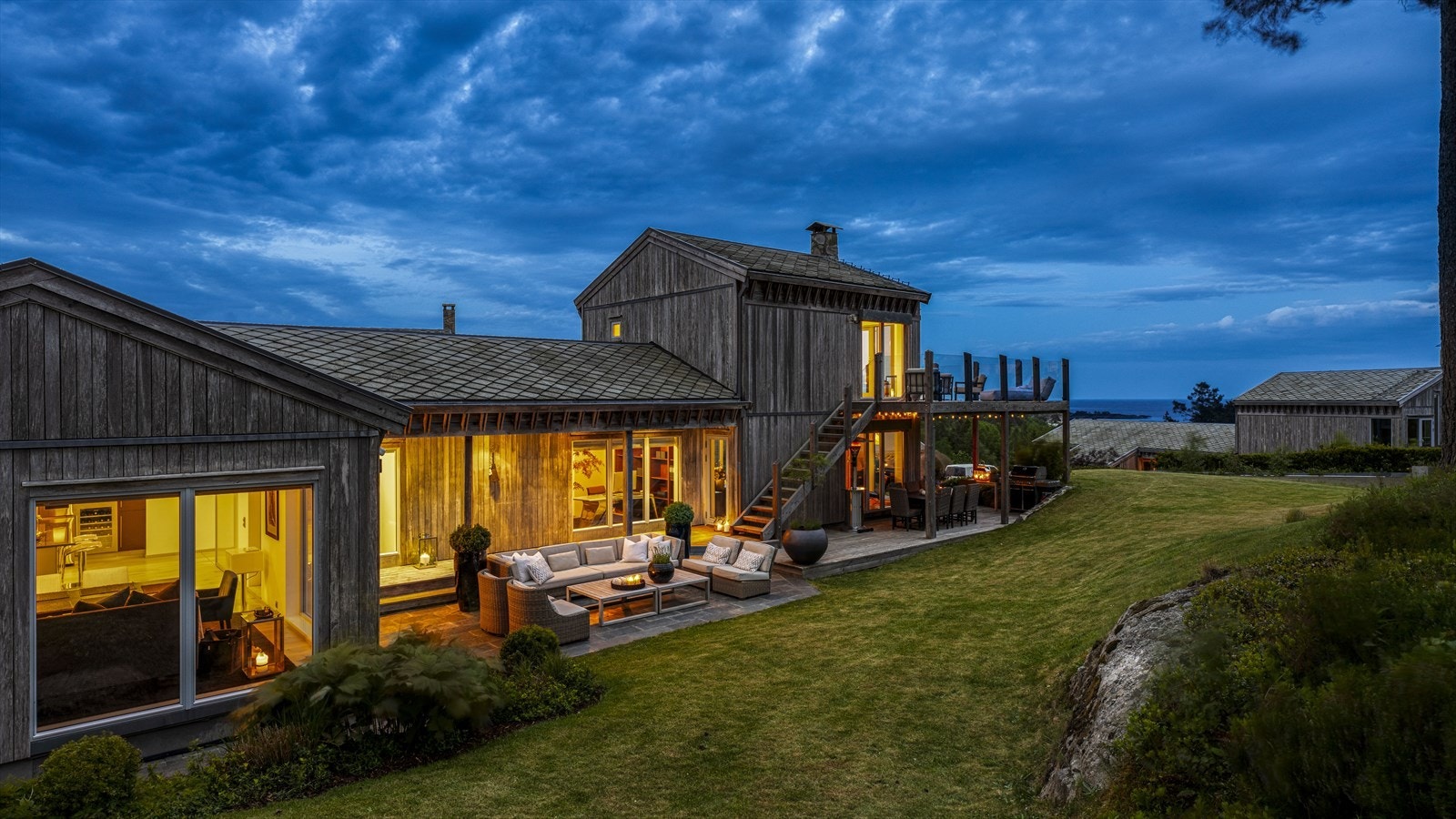 Uteområdene er et fantastisk oppholdssted både på dag- og kveldstid. Galleribilde