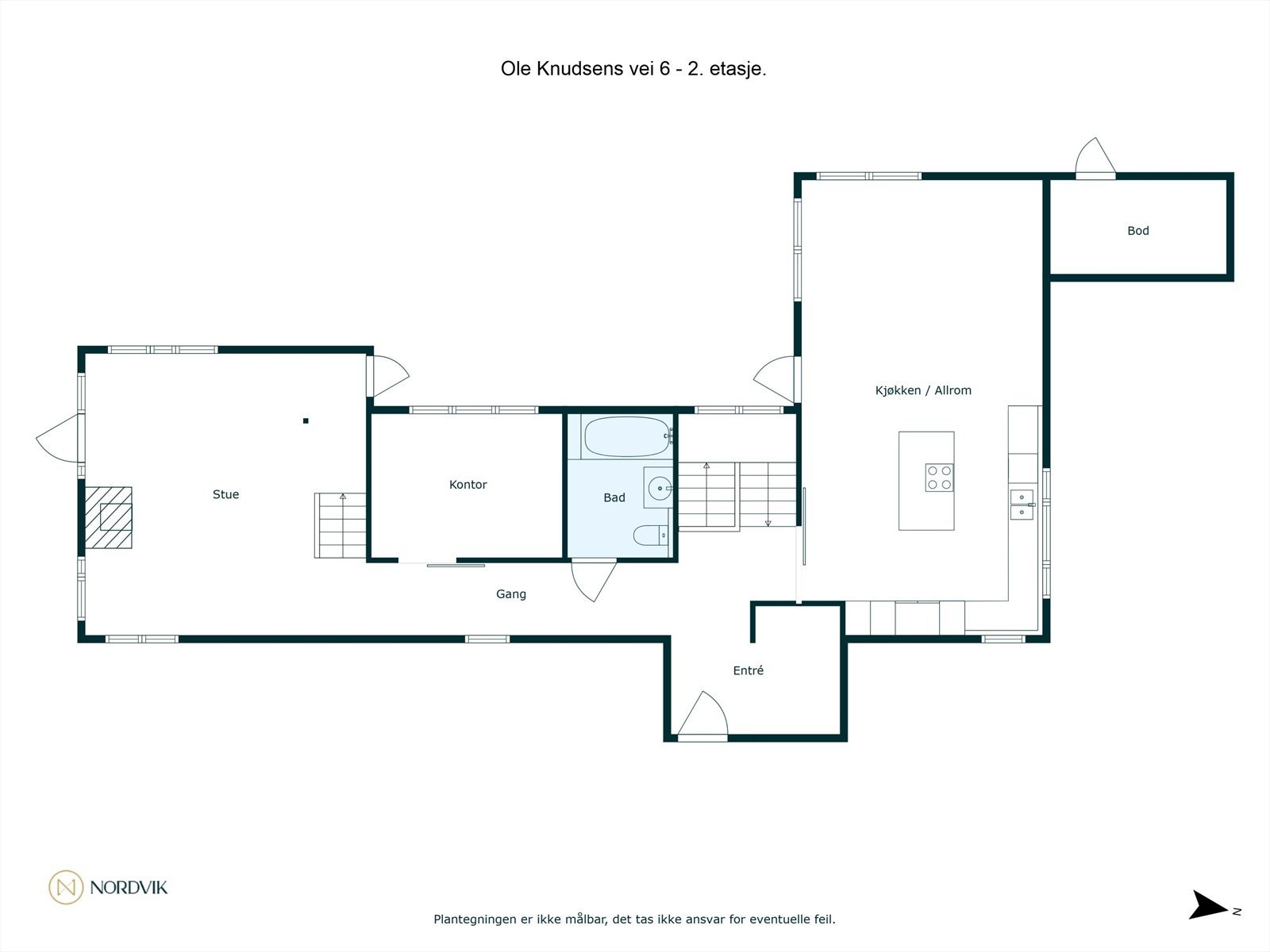 Plan 2 etasje Galleribilde