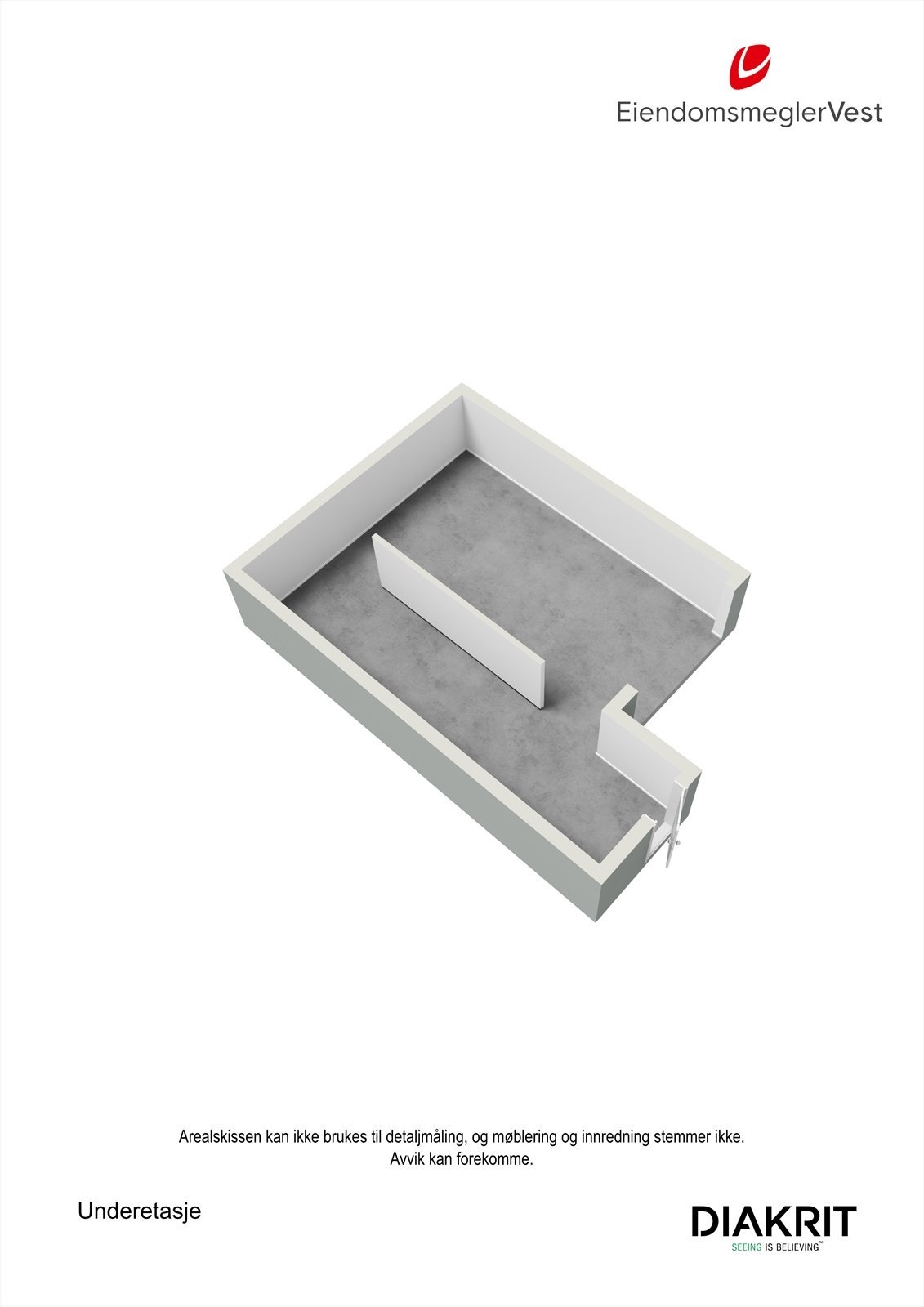 Plantegning u-etg. Galleribilde