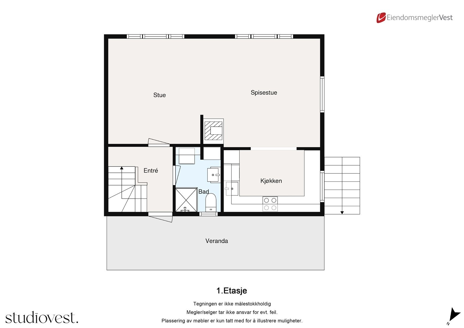 Planløsning 1.etasje Galleribilde