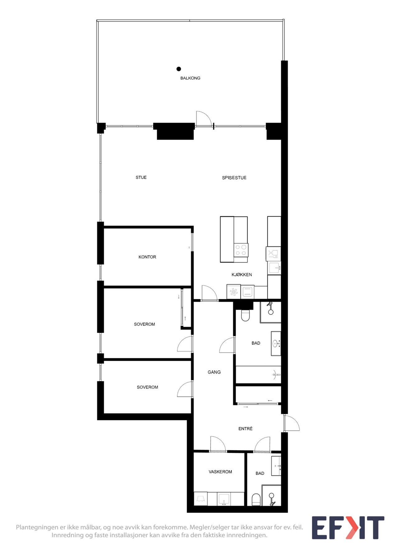 2D Plantegning - 2.etasje. Galleribilde