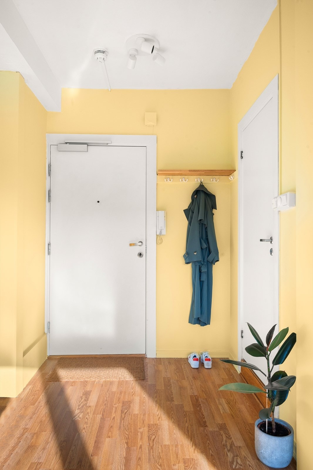 Entréen gir et hyggelig første møte med leiligheten. Galleribilde