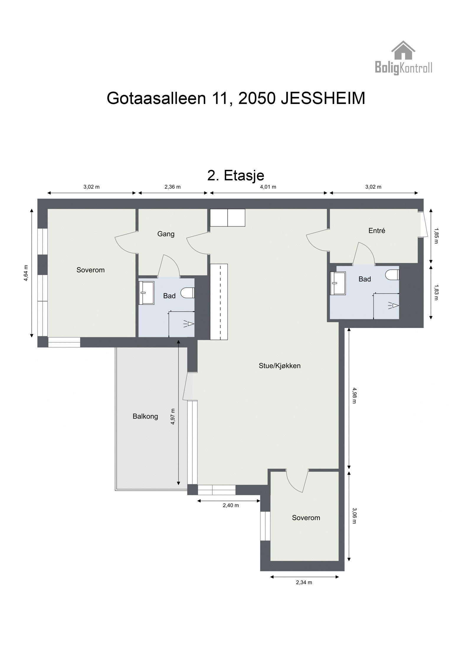 Plantegning - Gotaasalleen 11 Galleribilde