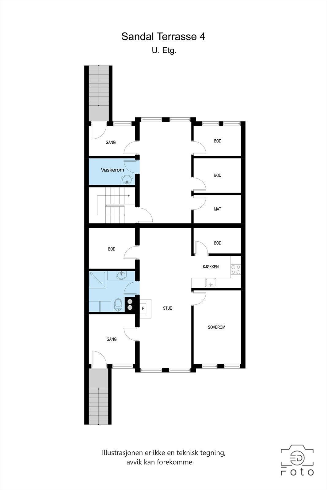 Plantegning u.etg Galleribilde