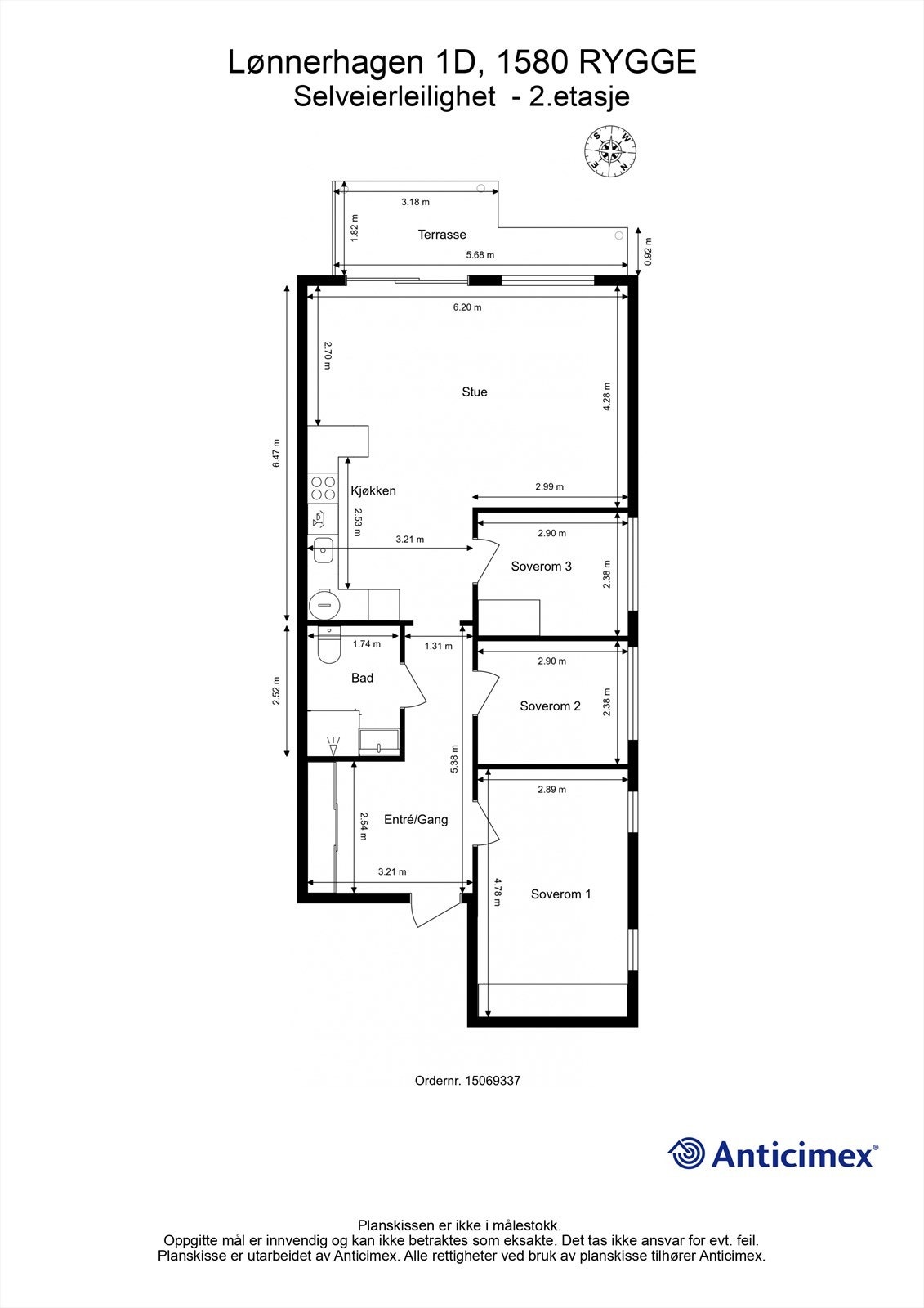 Leiligheten disponerer også carport med tilknyttet bod. Galleribilde