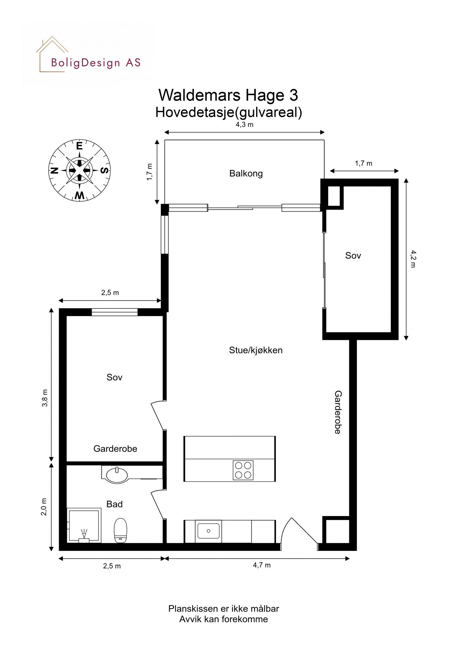 Plantegning. Galleribilde