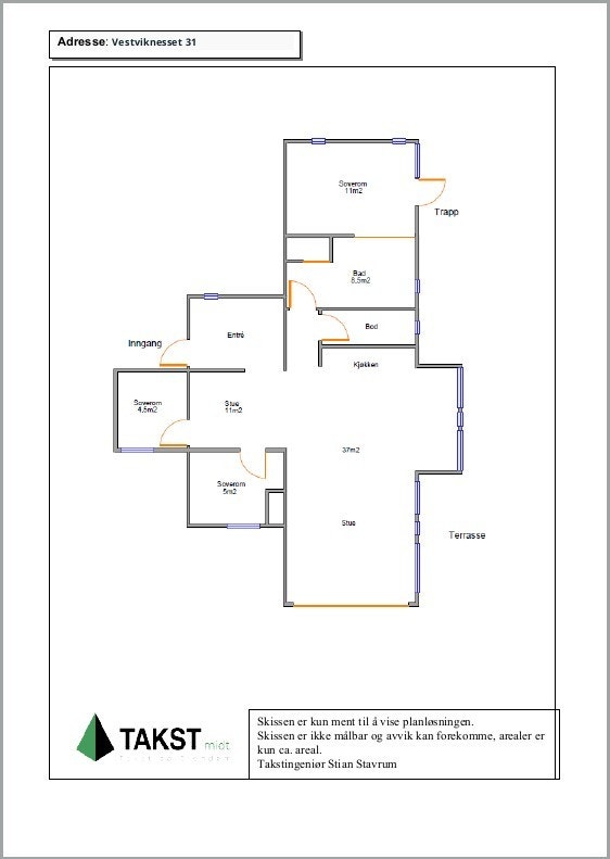 Planskisse Galleribilde