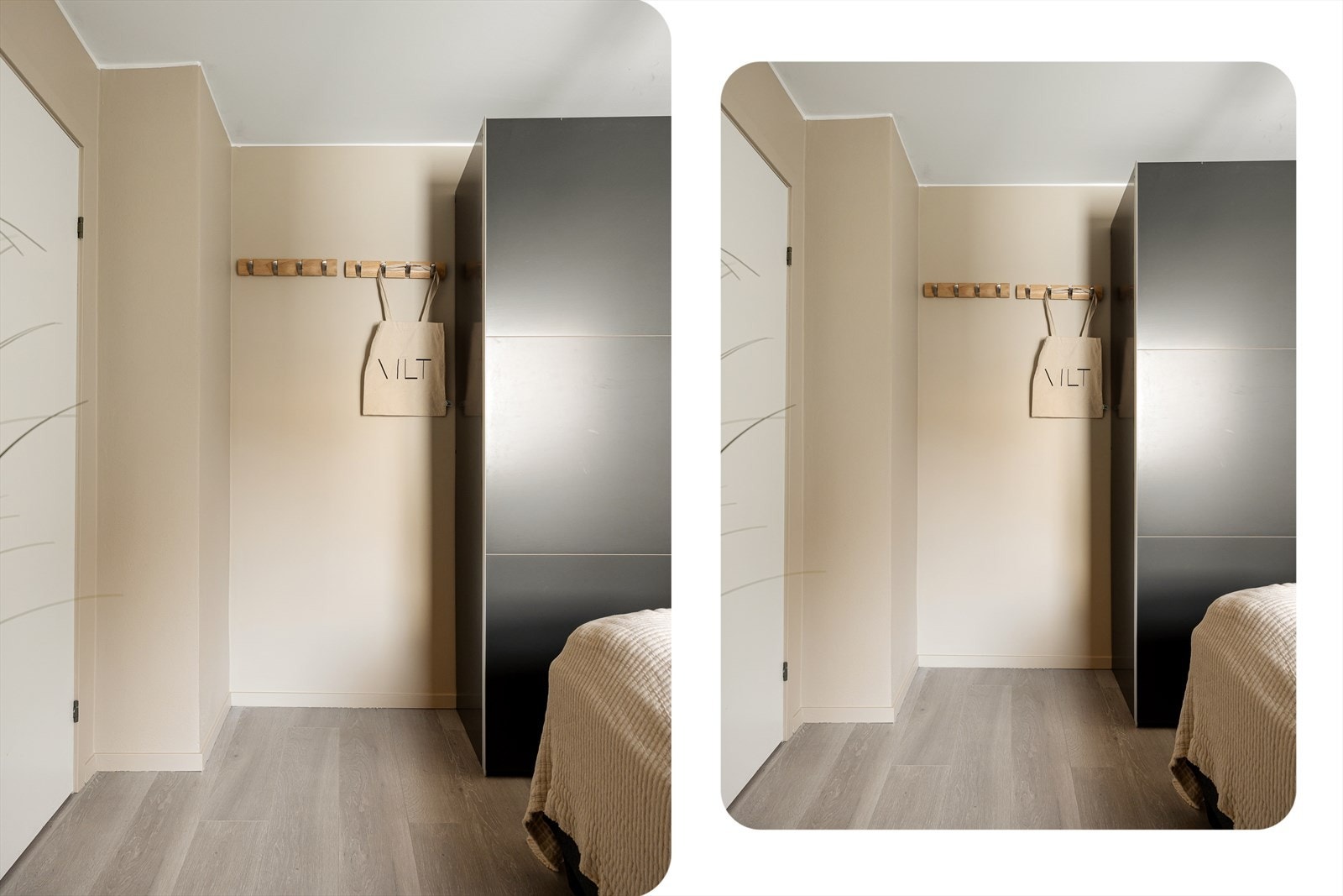 Godt med skapplass i stor garderobe Galleribilde