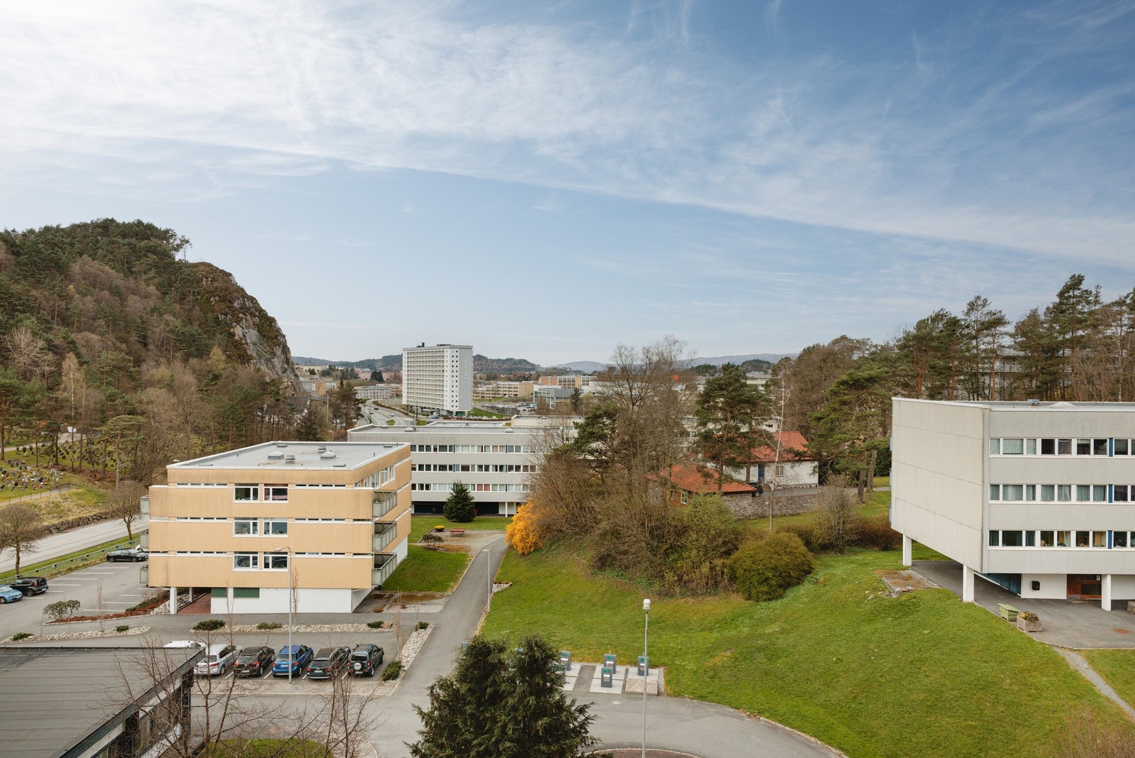 Langstrakt utsikt fra balkongen Galleribilde