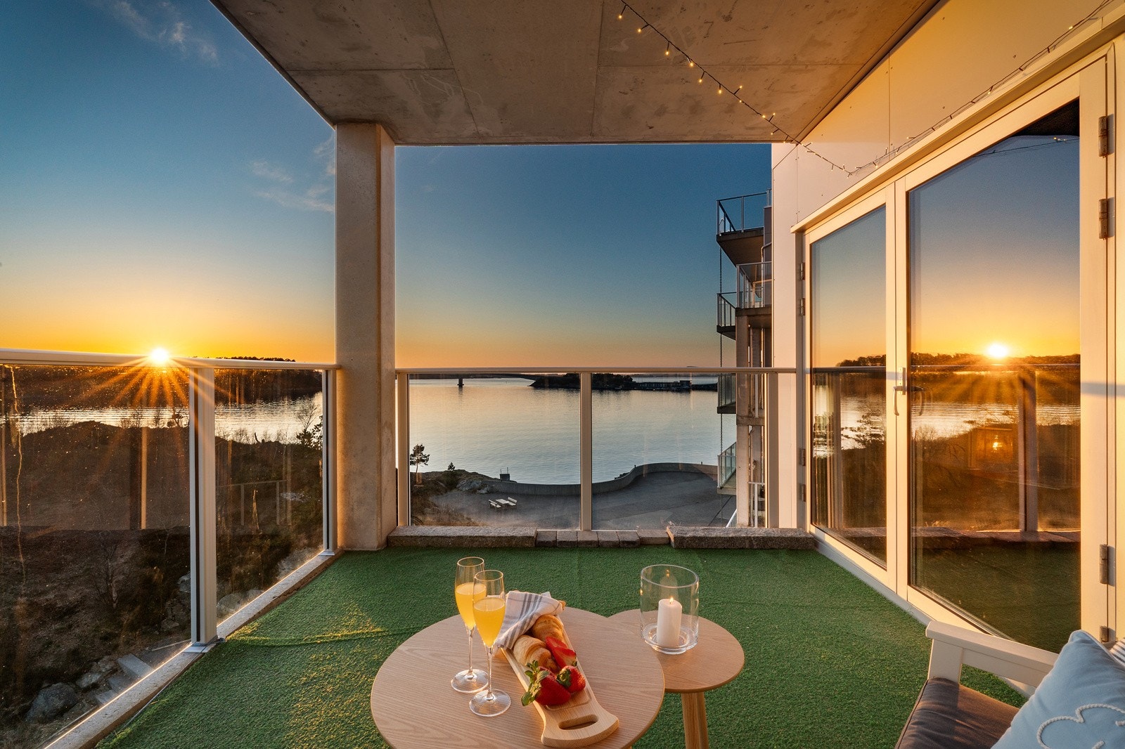 På verandaen er det tillatt med gassgrill eller el-grill - helt perfekt på sommerstid! Galleribilde