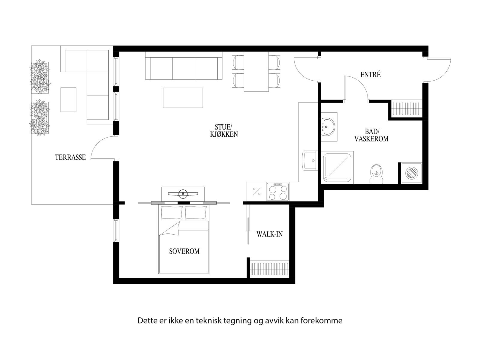 Plantegning Galleribilde