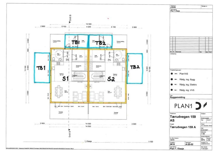 Plantegning: 1. etasje. Galleribilde