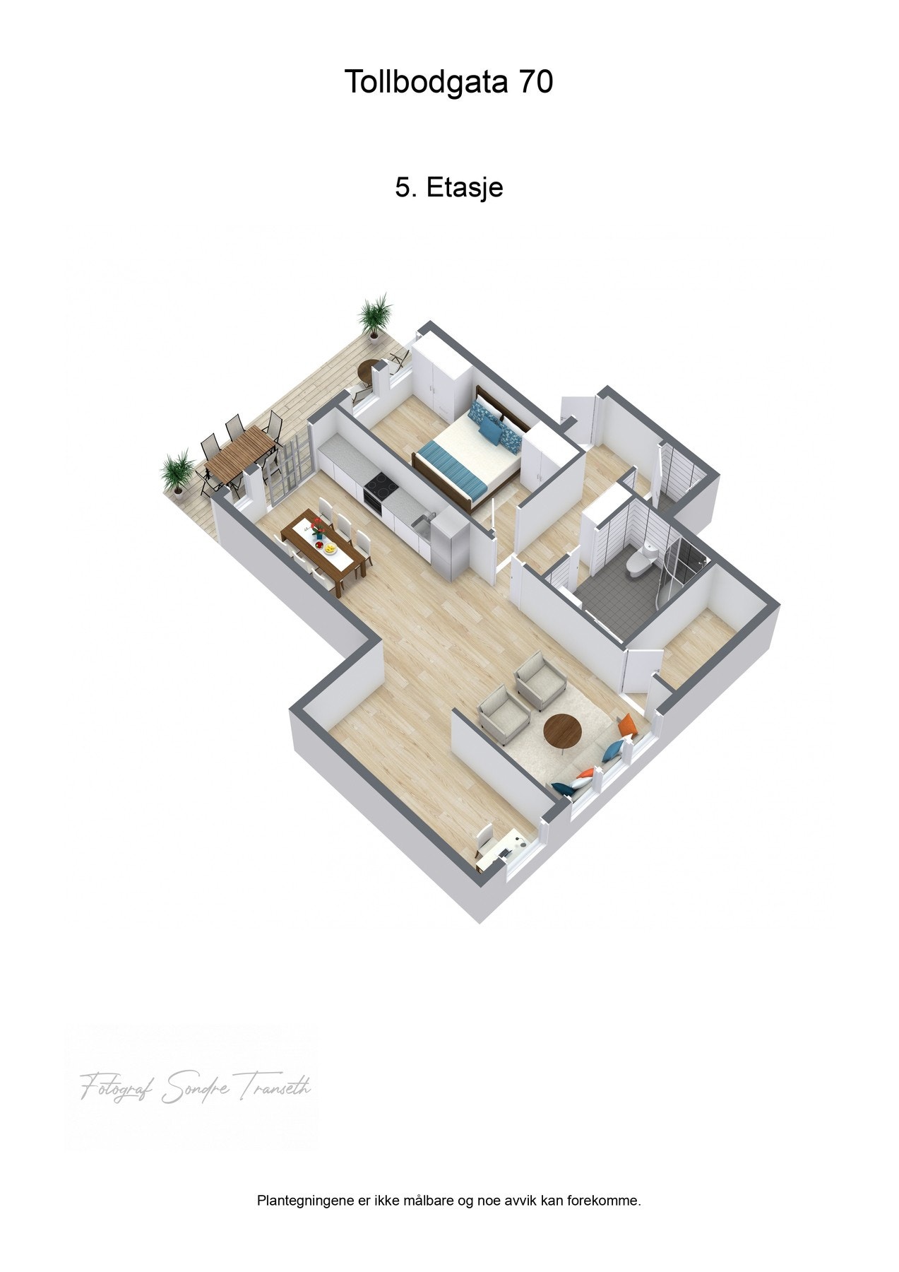 3D Plantegning Galleribilde