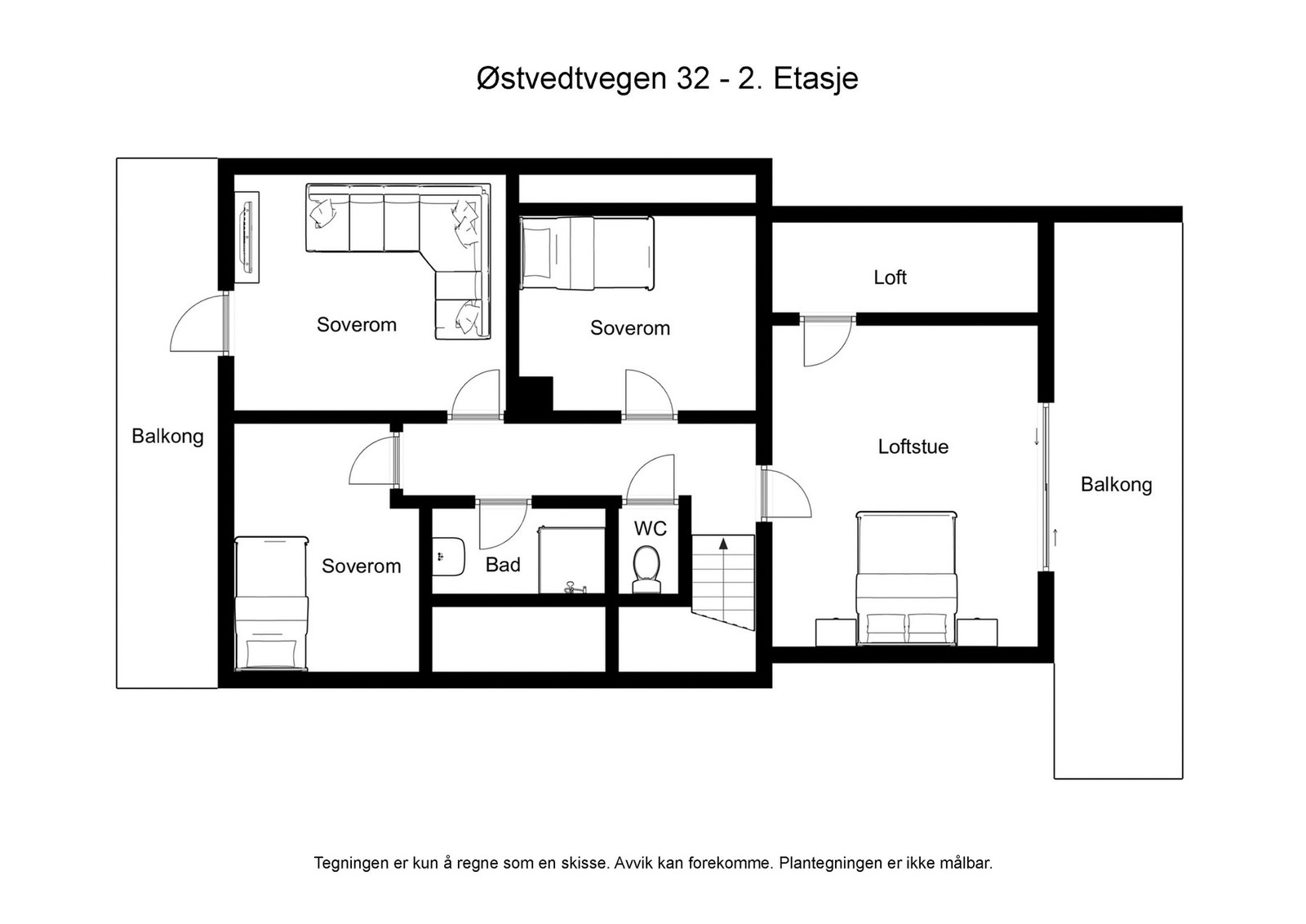 Plantegning 2. Etasje Galleribilde