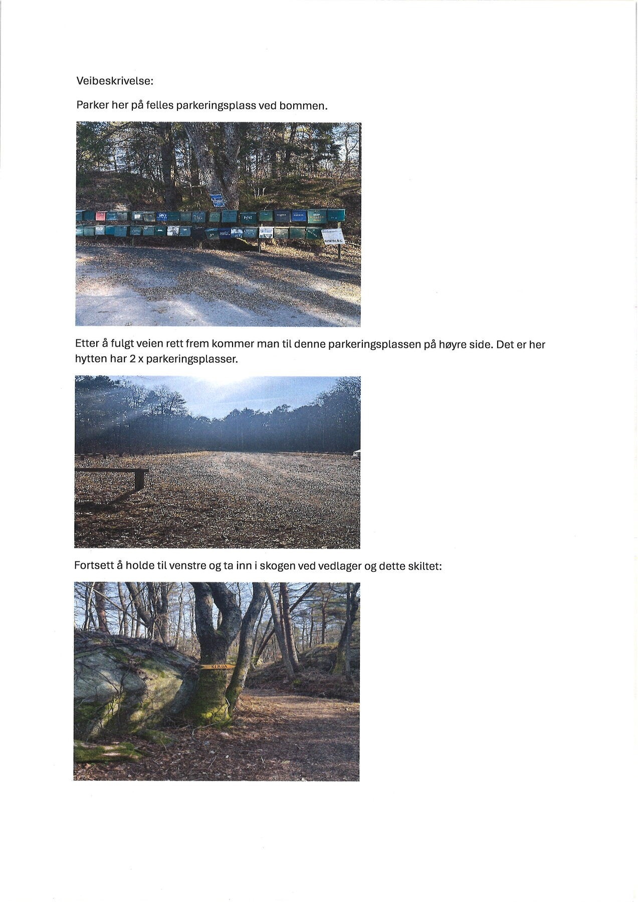 Veibeskrivelse Galleribilde