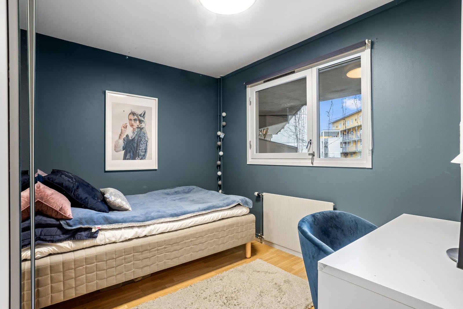 Hovedsoverom med god plass til dobbeltseng. Galleribilde