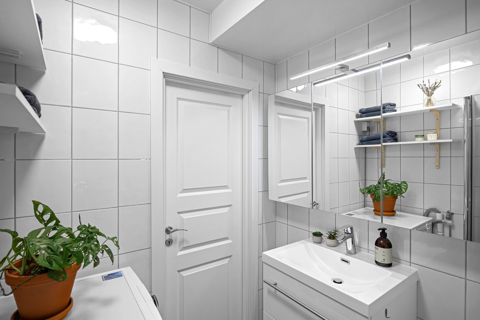 Opplegg for vaskemaskin. Galleribilde