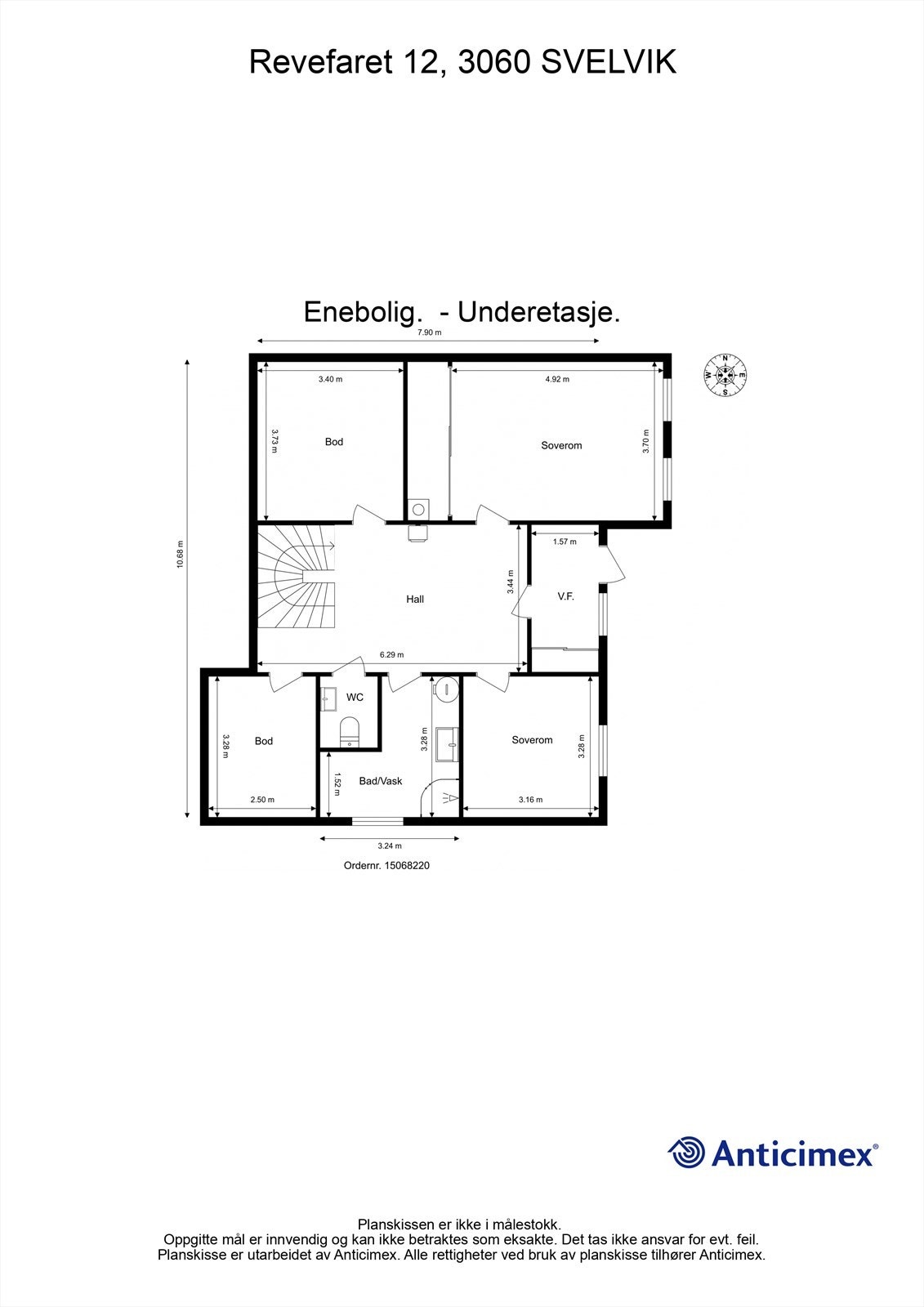 Plantegning - Underetasje Galleribilde