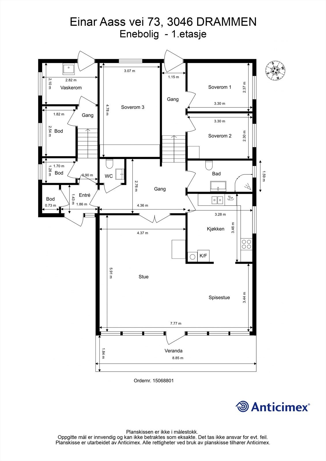 Plantegning - 1. etasje Galleribilde