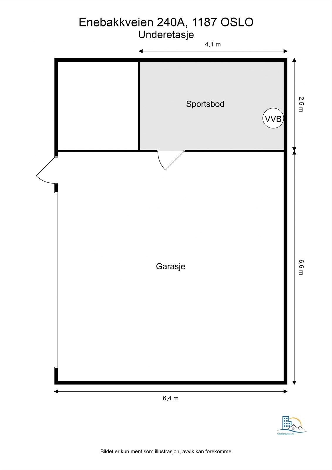 Plantegning - Underetasje Galleribilde