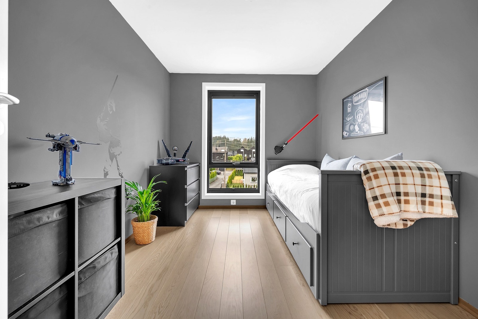 Soverom to har en god størrelse og egner seg flott som barnerom, gjesterom eller kontor. Galleribilde
