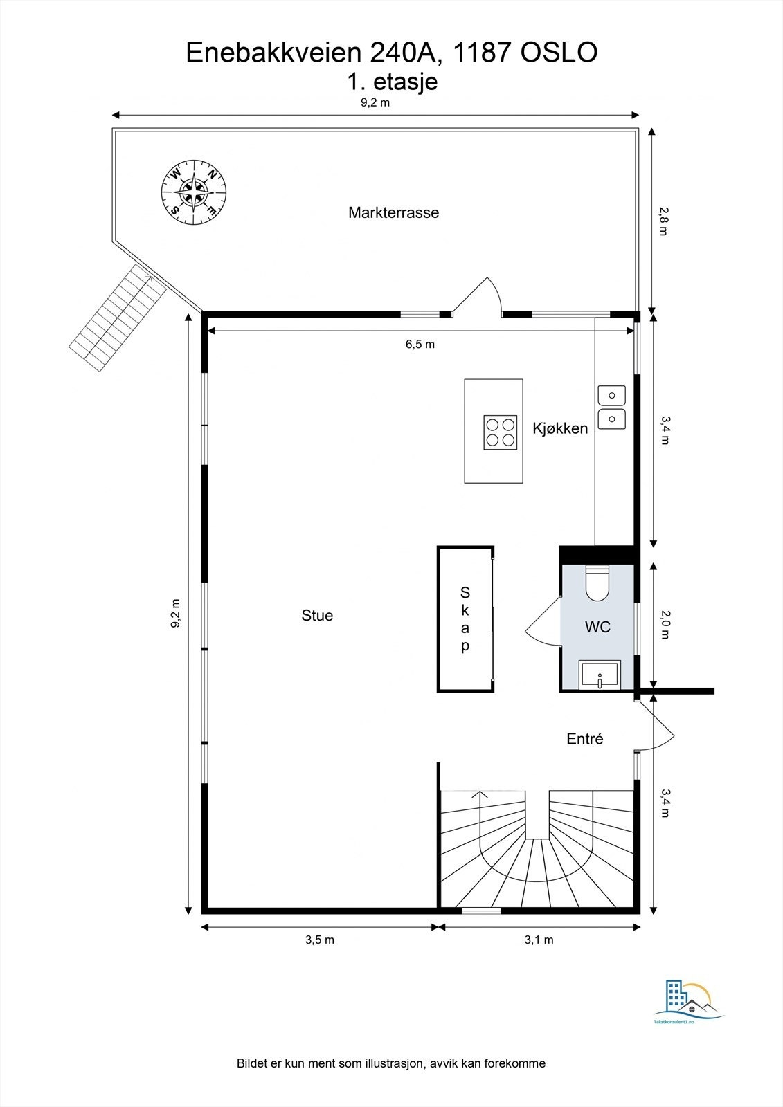 Plantegning 1. etasje. Galleribilde