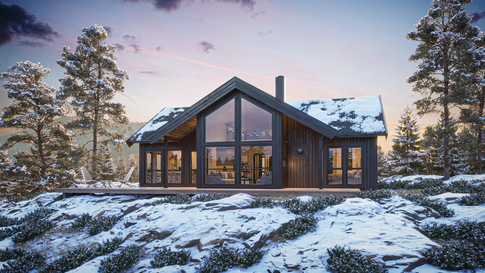 Hyttemodellen for deg som ønsker komfort og romslighet. Galleribilde