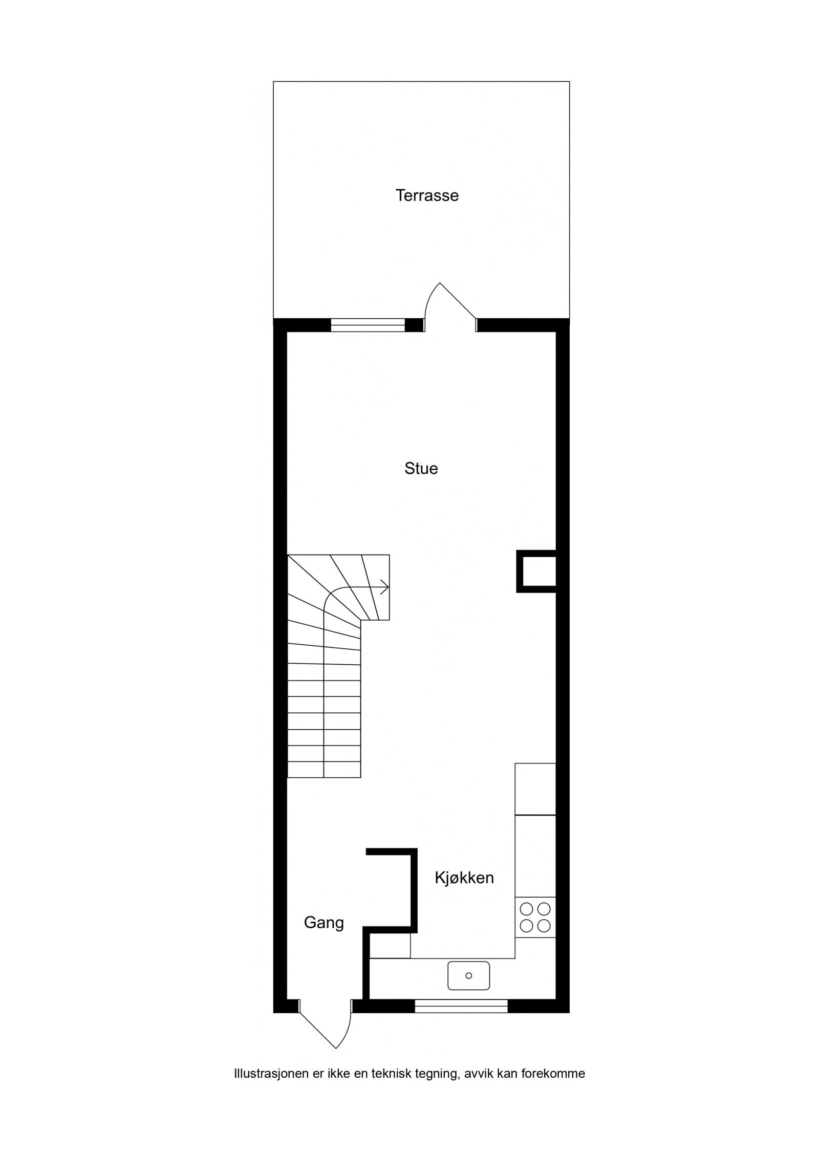 Plantegning 1. etasje. Galleribilde