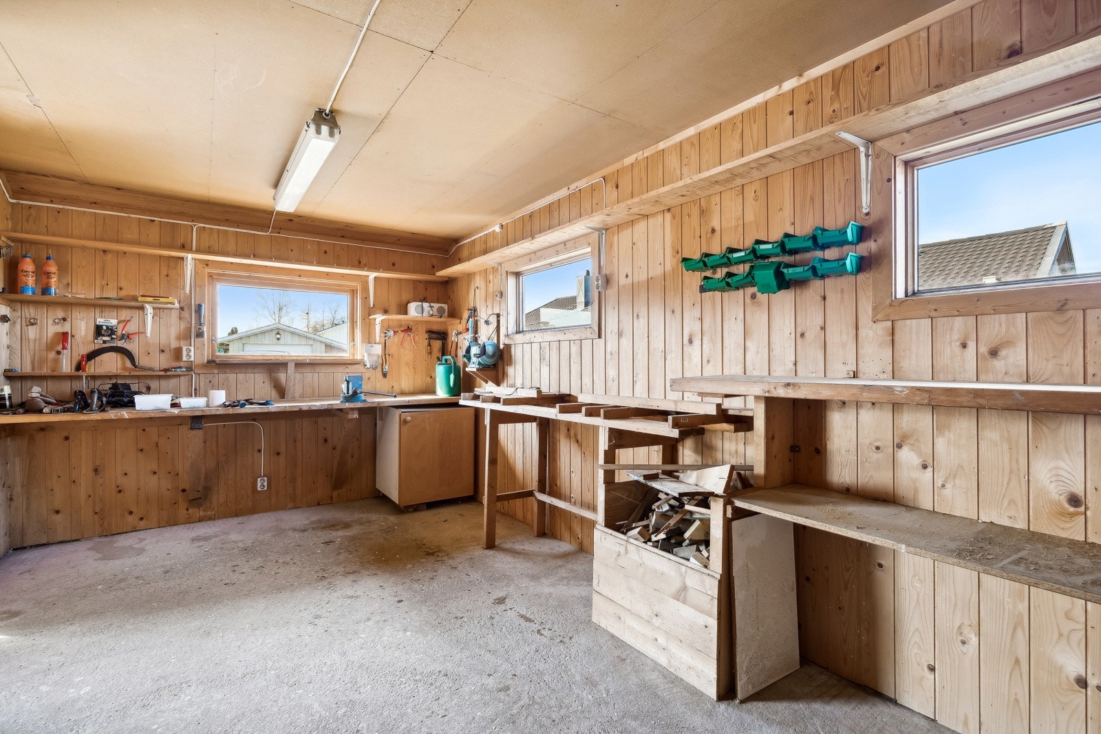 Snekkerboden er en perfekt plass hvor man kan koble av i en travel hverdag - samt at den har flere bruksområder. Galleribilde