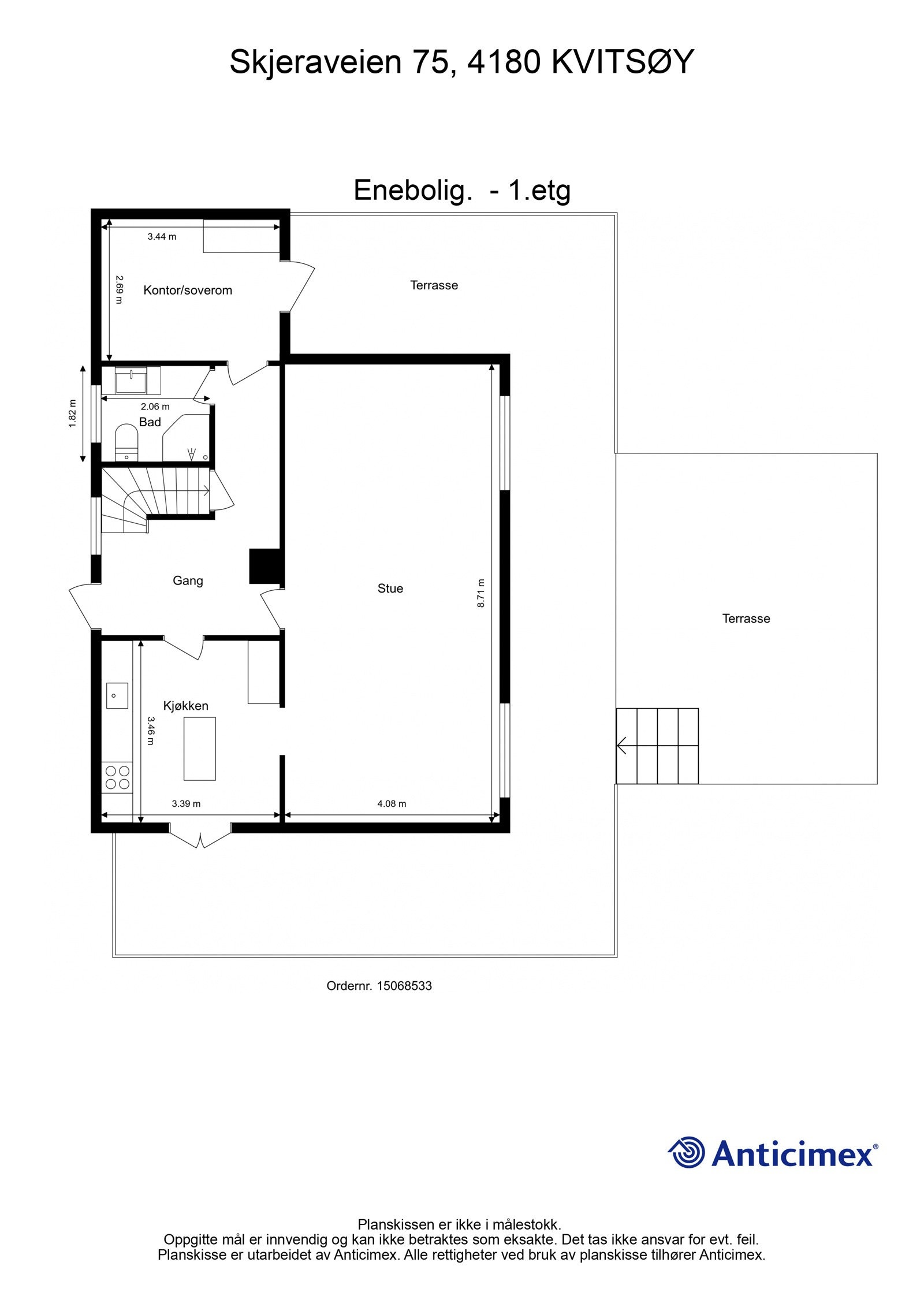 Plantegning - 1. etasje. Galleribilde