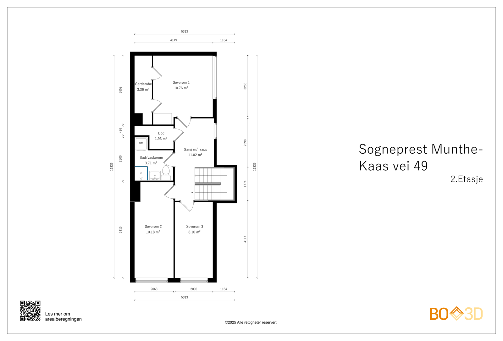 Plantegning 2. etasje Galleribilde