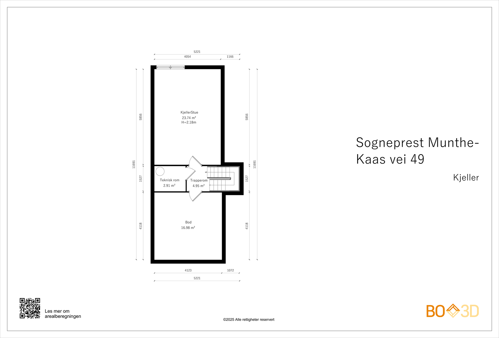 Plantegning kjeller Galleribilde