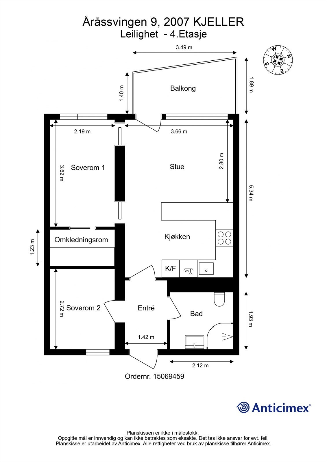 Plantegning Galleribilde