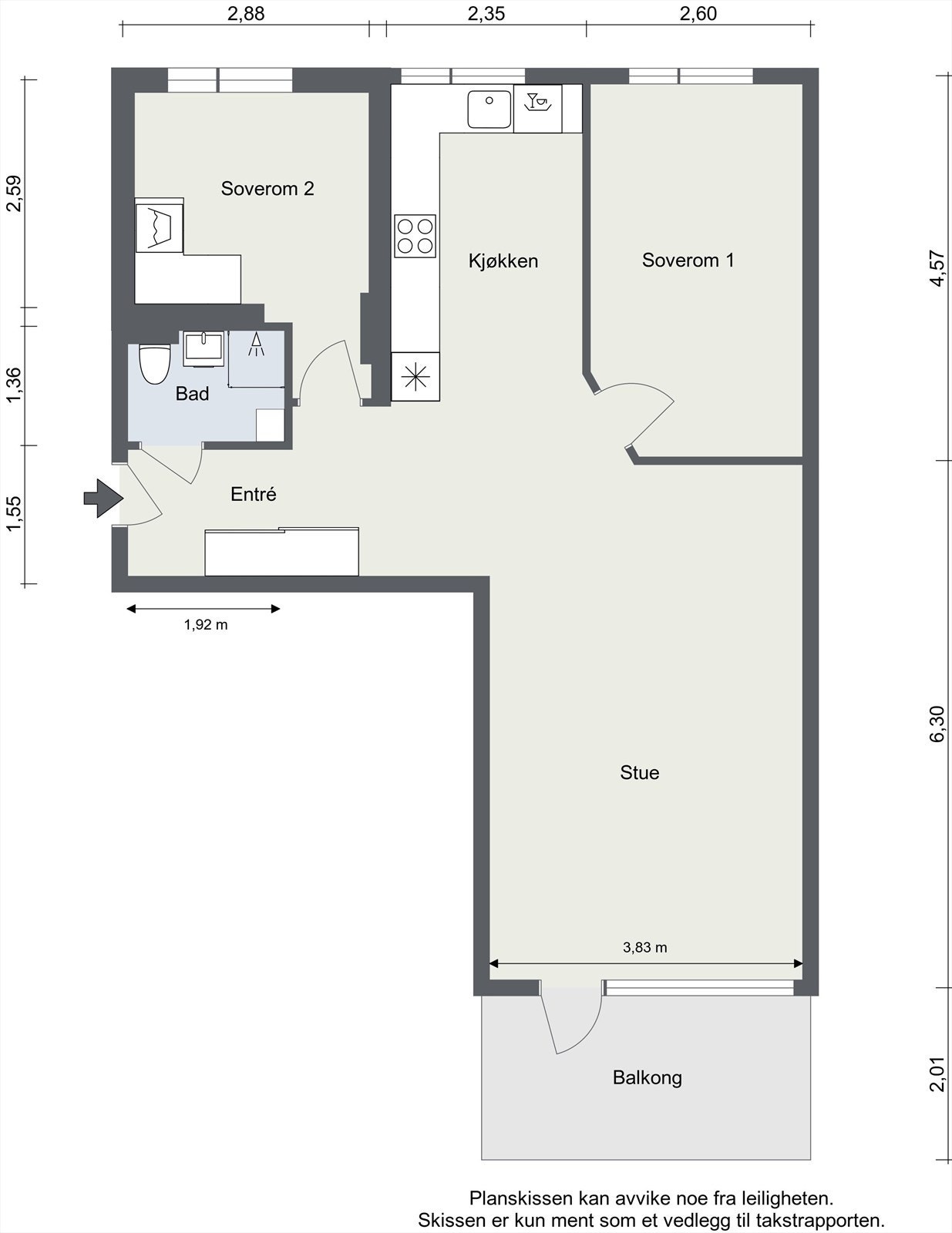 Plantegning. Galleribilde