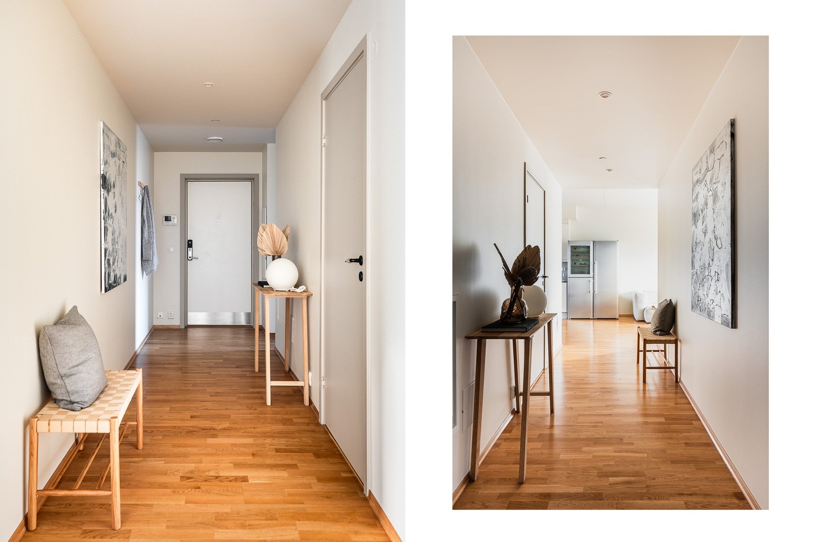 Romslig entré og gang. Galleribilde