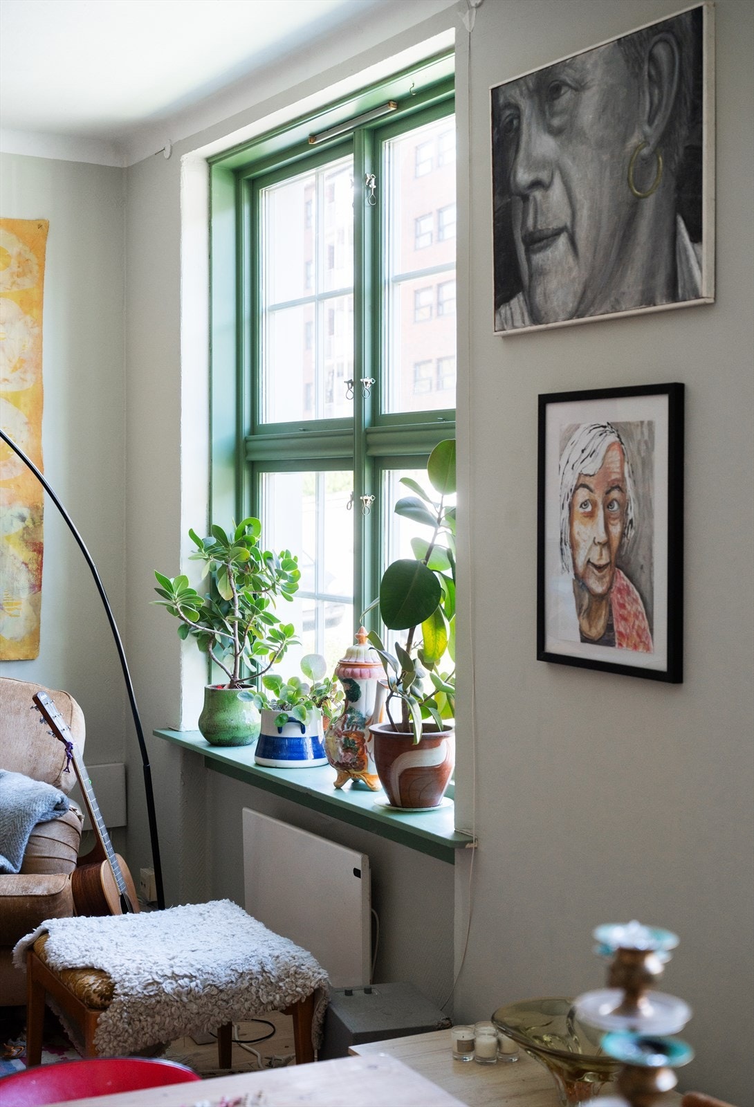 Malt i dus grønnfarve Galleribilde