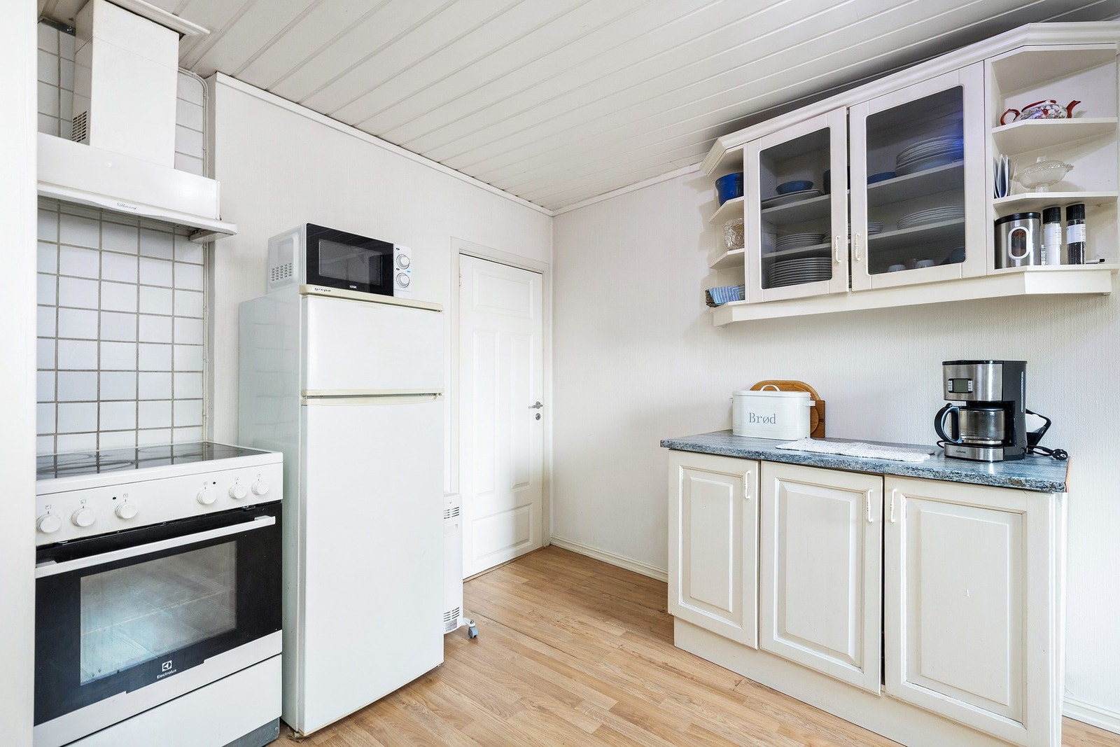 Kjøkkeninnredningen ble montert brukt i 2014. Galleribilde