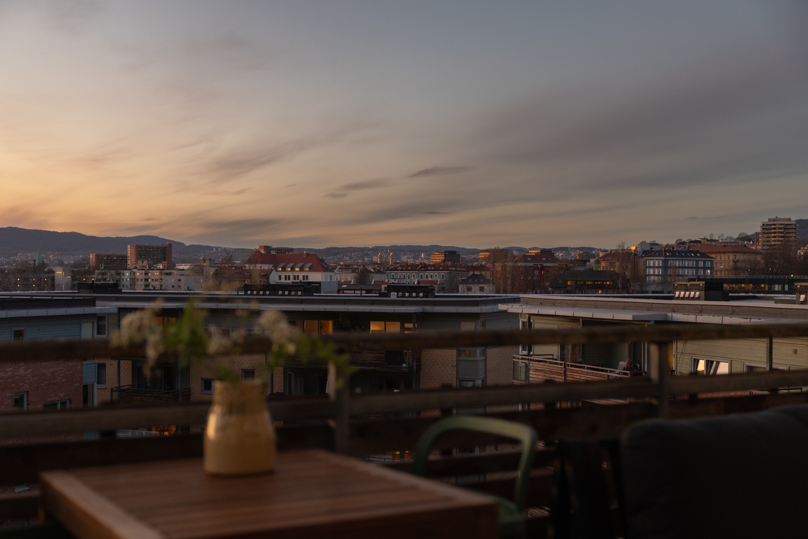 Gode solforhold helt frem til solnedgang Galleribilde