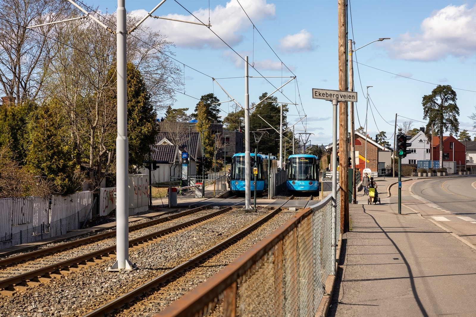 Trikkestoppet "Kastellet" i umiddelbar nærhet. Galleribilde