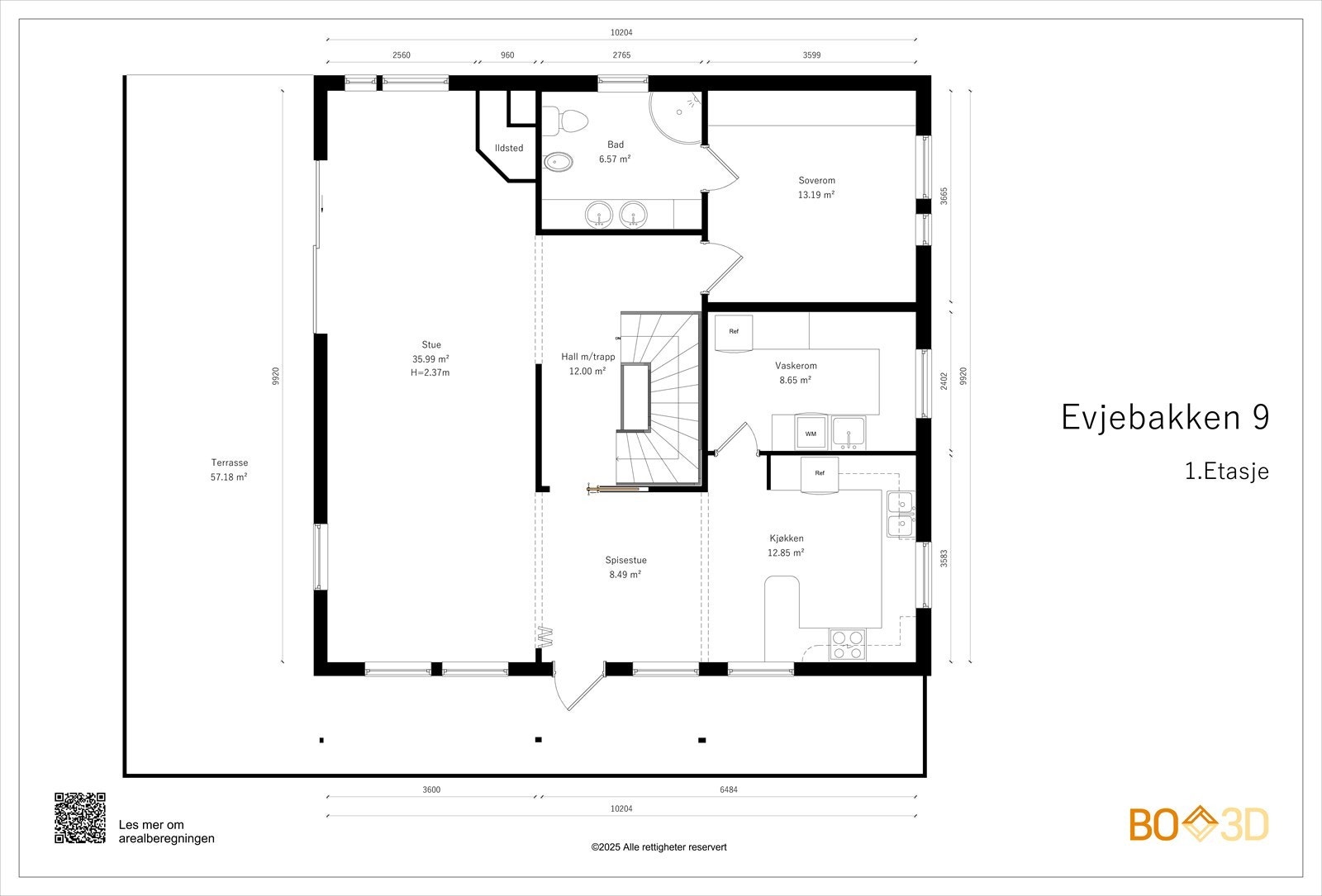 Evjebakken 9-1.Etasje. Galleribilde
