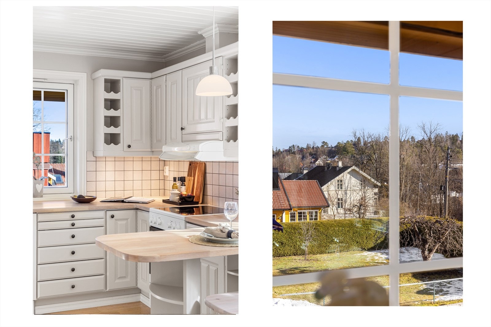 Her kan man nyte av nydelig utsikt mens maten inntas! Galleribilde