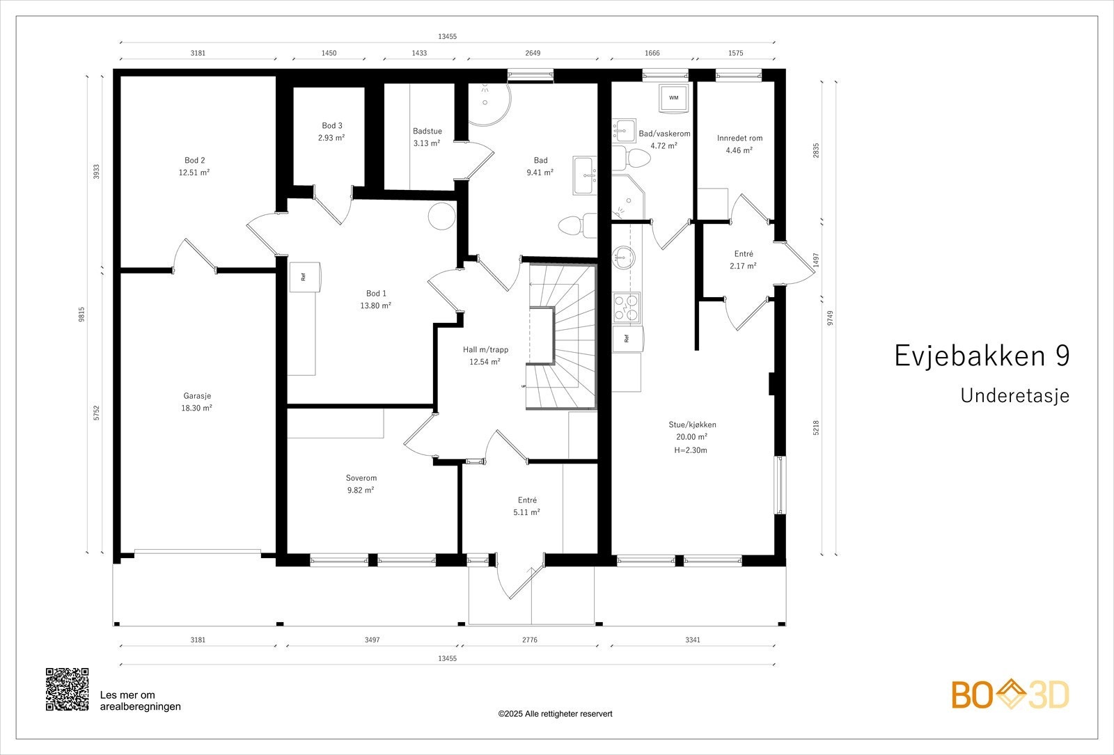 Evjebakken 9-Underetasje. Galleribilde