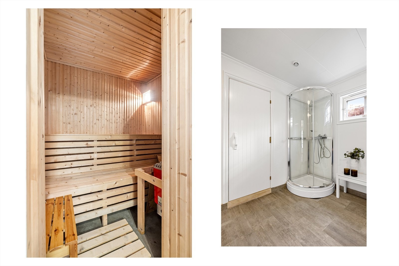 Fra bad i u.etg. er det adkomst til badstue(ikke funksjonstestet), som har tredekke på støpt gulv og to sittehøyder. Utstyrt med elektrisk badstuovn av merket Helo Sauna, med steiner i overkant. Veggene er kledd med trepanel og det er utlufting i rommet. Galleribilde