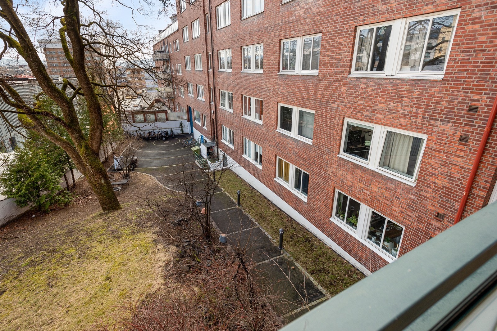 Utsikt fra balkongen Galleribilde