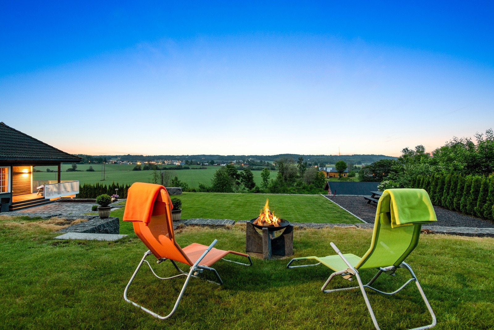 Fantastisk utsikt mot det naturskjønne landskapet. Galleribilde