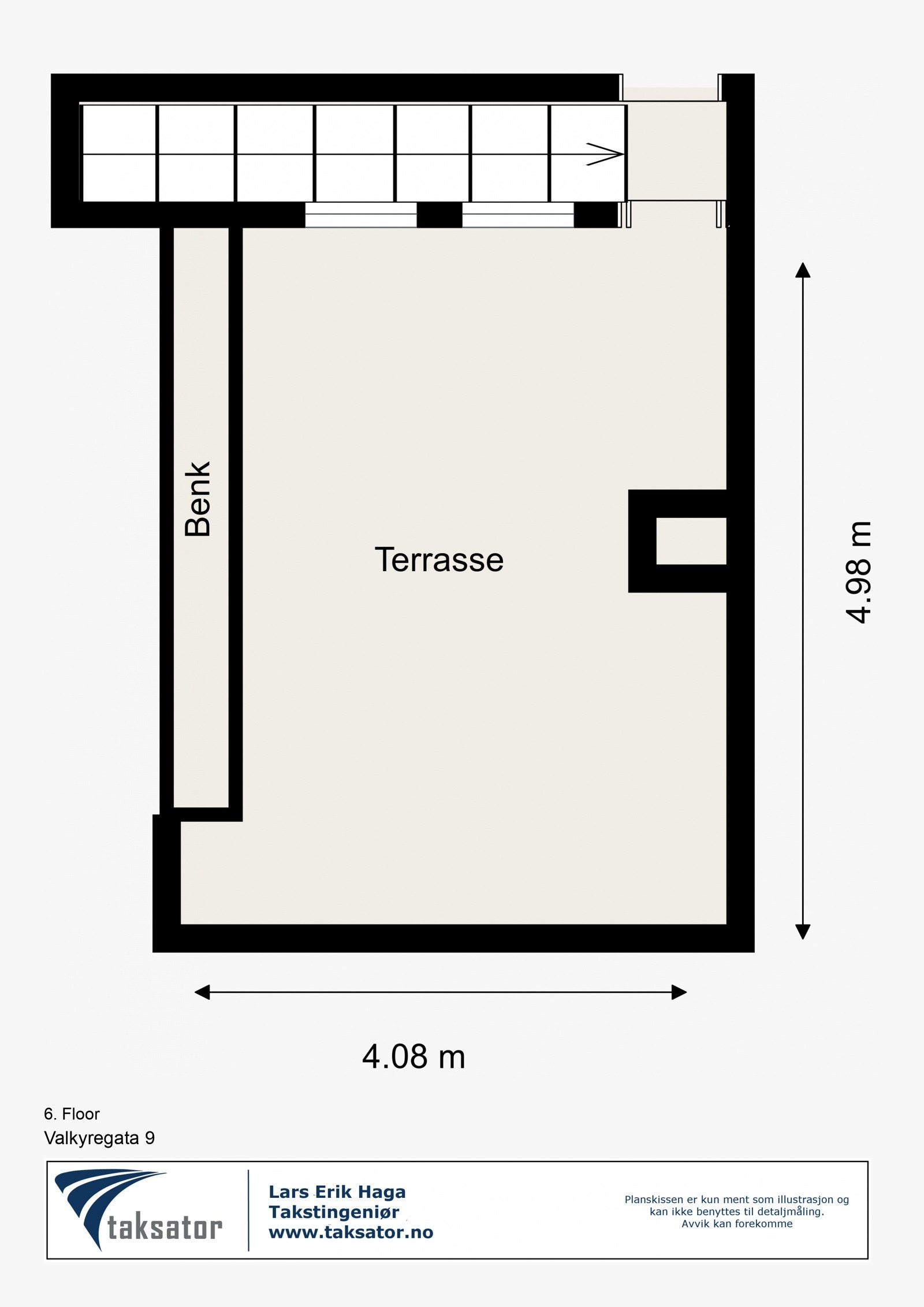 Plantegning loftsetasje Galleribilde