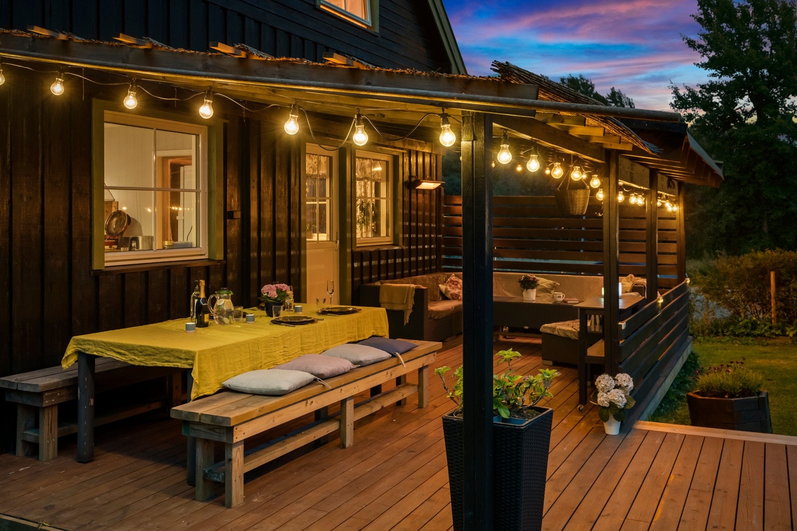 Solrik terrasse på 35 kvm. Galleribilde