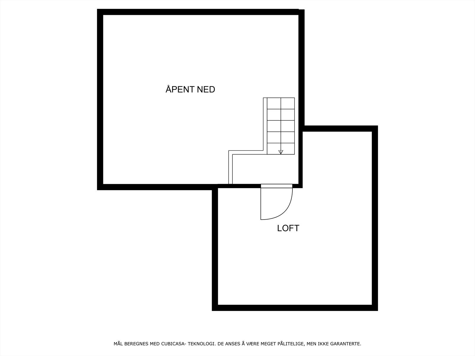 Planløsning loft. Galleribilde
