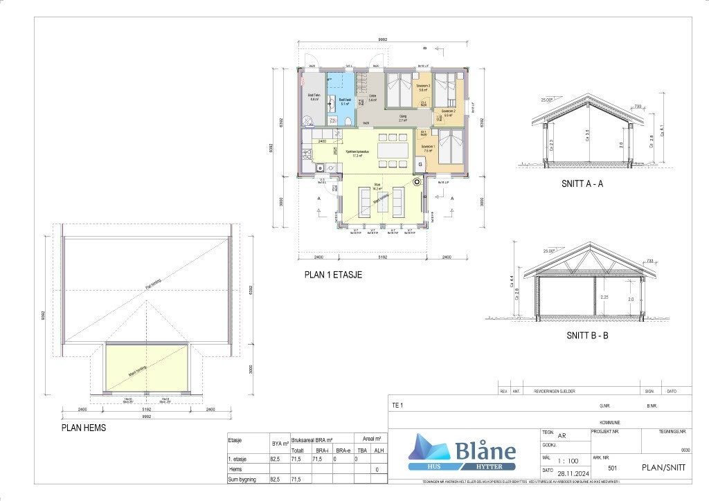 Plantegning Galleribilde