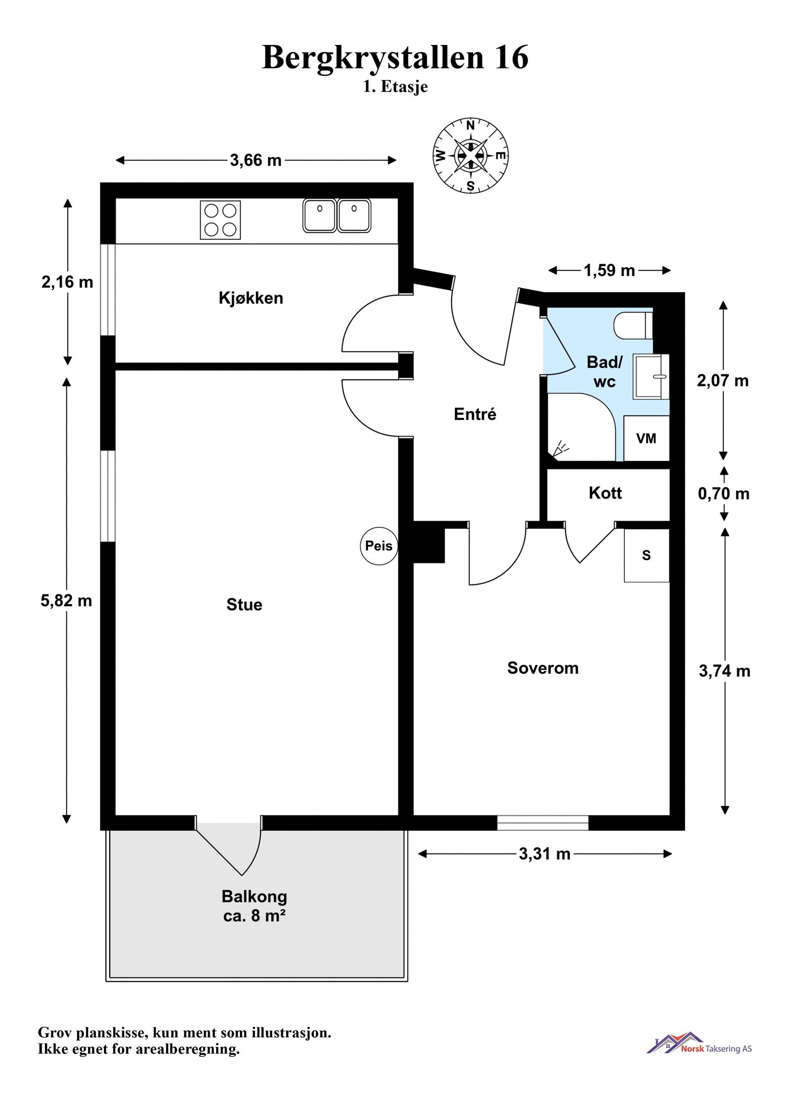 Planskisse Galleribilde